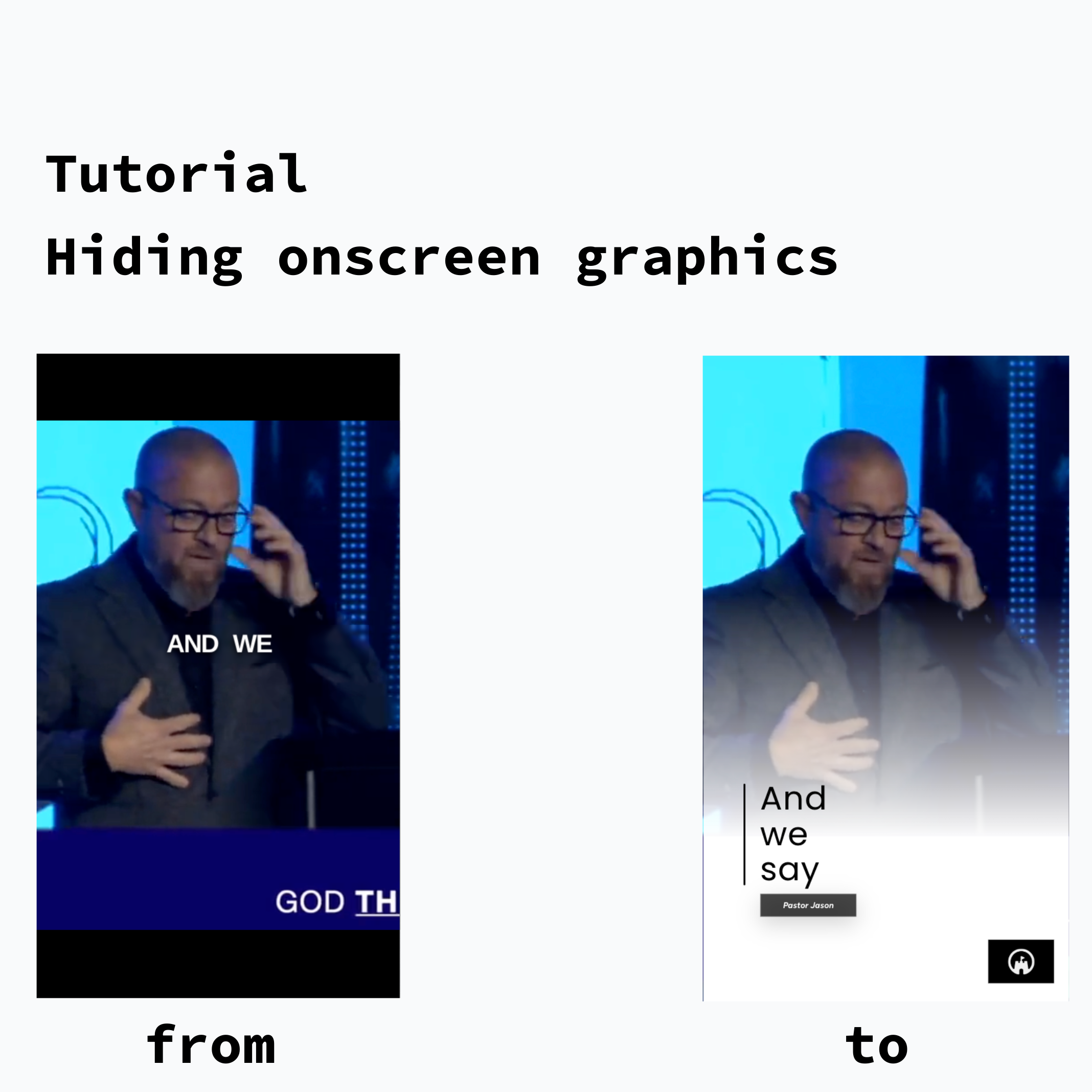 hide on screen graphics