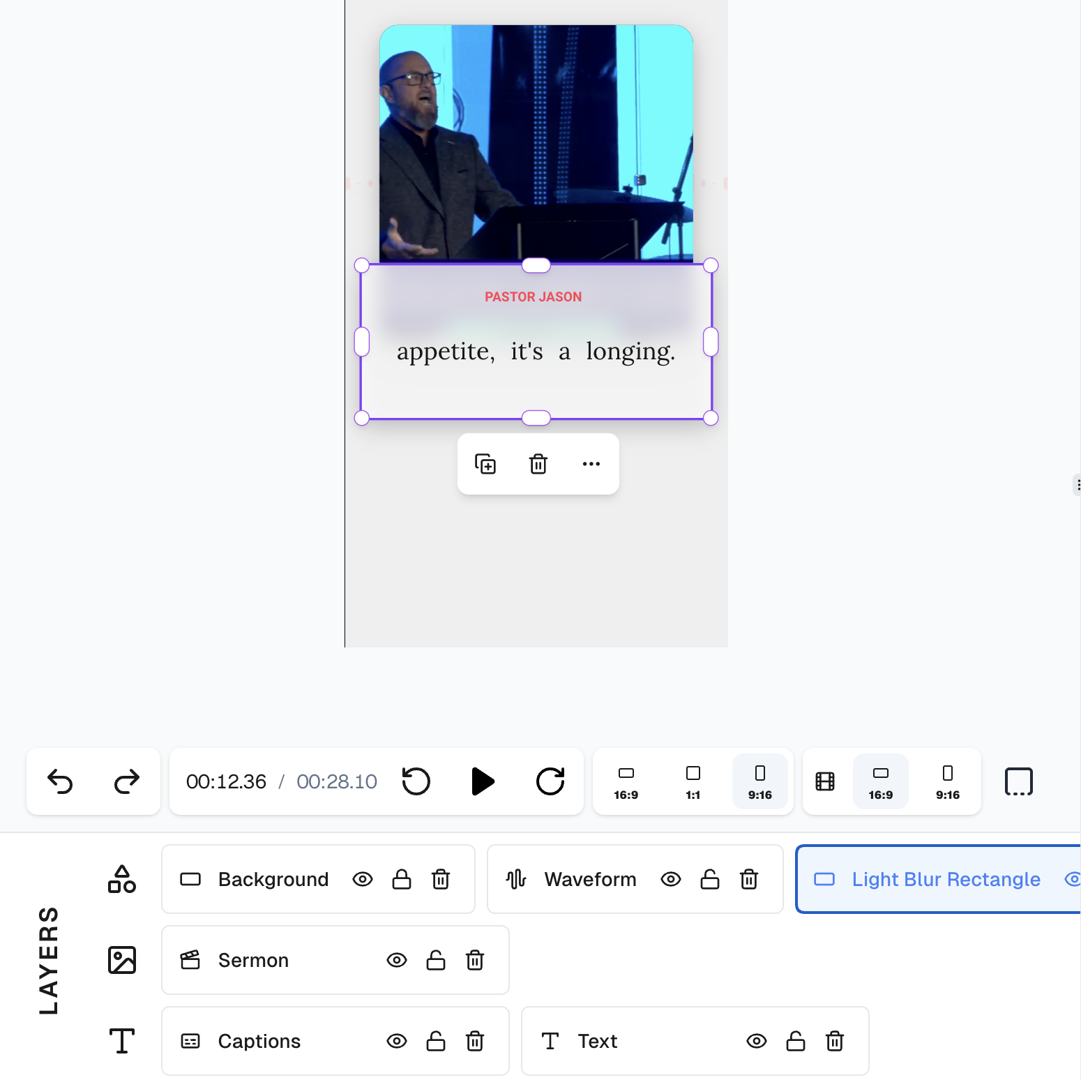 blur rectangle